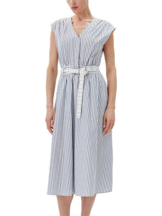 Summer Midi Dress for Wedding / Christening Midnight Blue