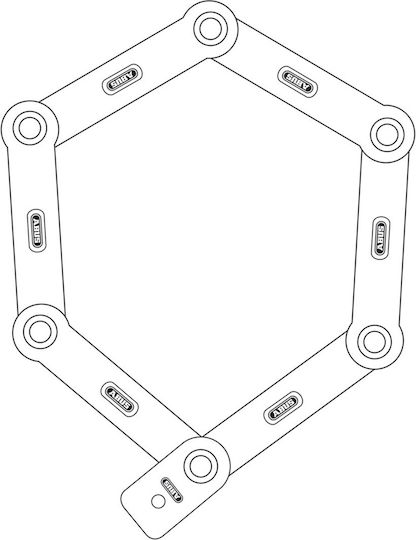 Abus 5700/80 Bordo Ugrip Sicherheitsbügelschloss