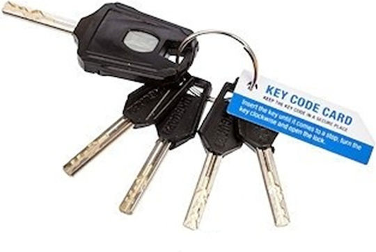 OnGuard Велосипедна катинарка с педал с ключ Сив