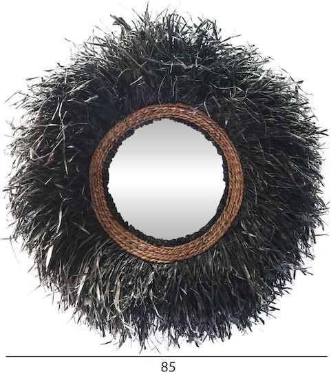 HomeMarkt HM4713 Καθρέπτης Μαύρος Διαμέτρου 85cm HomeMarkt HM4713 Καθρέπτης Μαύρος Διαμέτρου 85cm
