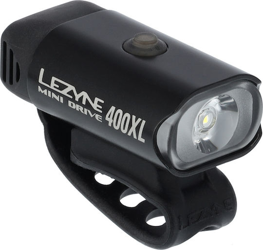 Lezyne Mini Drive 400XL Επαναφορτιζόμενο Εμπρόσθιο Φως Ποδηλάτου Μαύρο