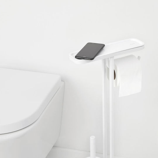 Brabantia Δαπέδου Χαρτοθήκη Μεταλλική Λευκή