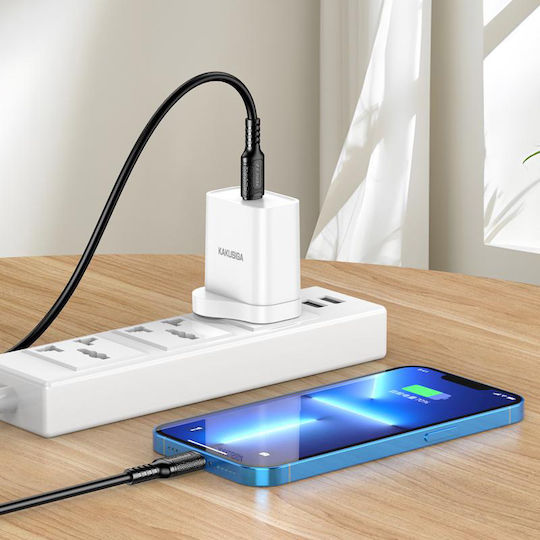 Kakusiga Regular la Cablu Lightning 27W Negru 1m (KSC-984-LC-BK)