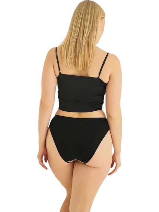 Βαμβακερά High Waist Women's Slip MultiPack Black