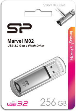 Silicon Power Marvel M02 256GB USB 3.2 Stick Gray