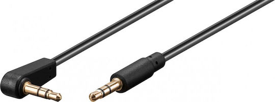 Goobay Goobay 3.5mm Jack Cable - 3.5mm Male to Male Black 0.5m with Gold Plated Terminals