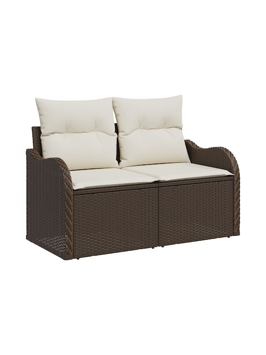 Tree-Seater Sofa Outdoor Rattan with Pillows 55x62x69cm