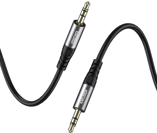 Kakusiga 3,5mm Klinkenkabel 3,5mm Stecker - 3,5mm Stecker Schwarz 1m
