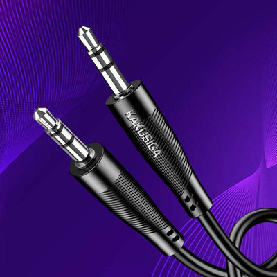 Kakusiga 3.5mm Jack Audio Cable 3.5mm Male - 3.5mm Male Black 1m KSC-893-BK