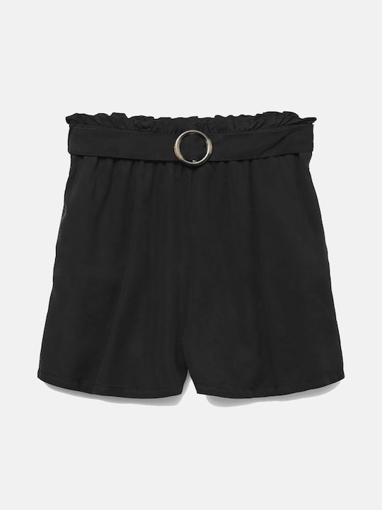 Γυναικείο Ψηλόμεσο Σορτς Black Denim