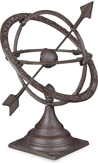 Ceas solar decorativ de grădină antic cu cifre romane 1 8 6 12 42 X 33,5 X 32 cm maro Ceas solar decorativ de grădină antic cu cifre romane 1 8 6 12 42 X 33,5 X 32 cm maro
