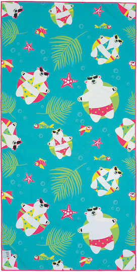 Kentia Versus Float Kids Beach Towel Light Blue 140x70cm