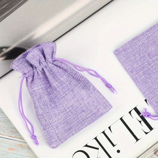 Panora Stoff Beutel für Geschenke Lila 9x7cm.