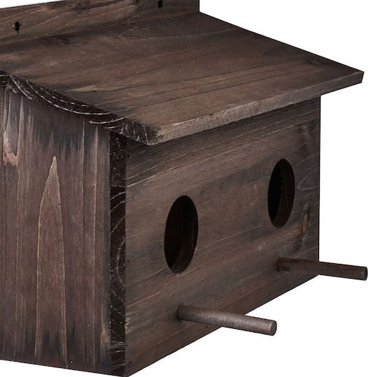 Decorațiuni Pentru Grădină Cuib De Păsări Din Lemn 22 X 35 X 18 Cm Maro Închis