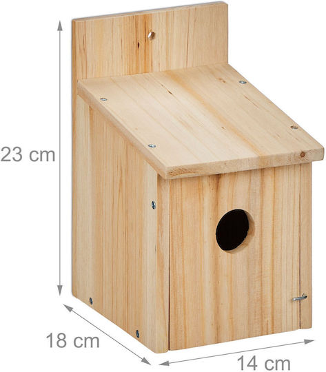Vogelhaus Relaxdays 23 × 14 × 18 cm