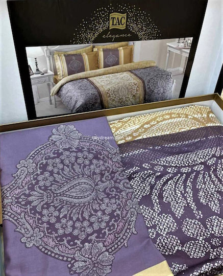 Tac Set Double 200x220 Purple/beige Tac Set Double 200x220 Purple/beige