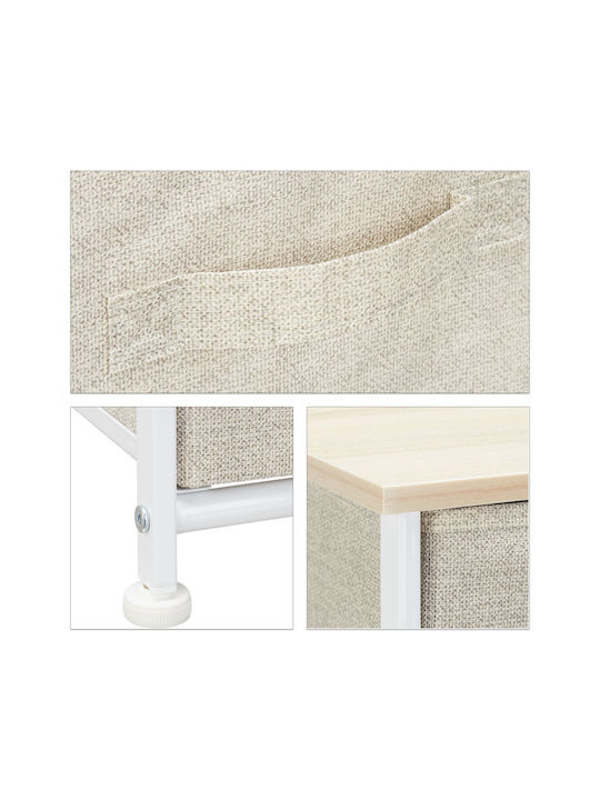 Ντουλάπι Γραφείου από MDF & Μέταλλο Beige 54.5x100x30cm