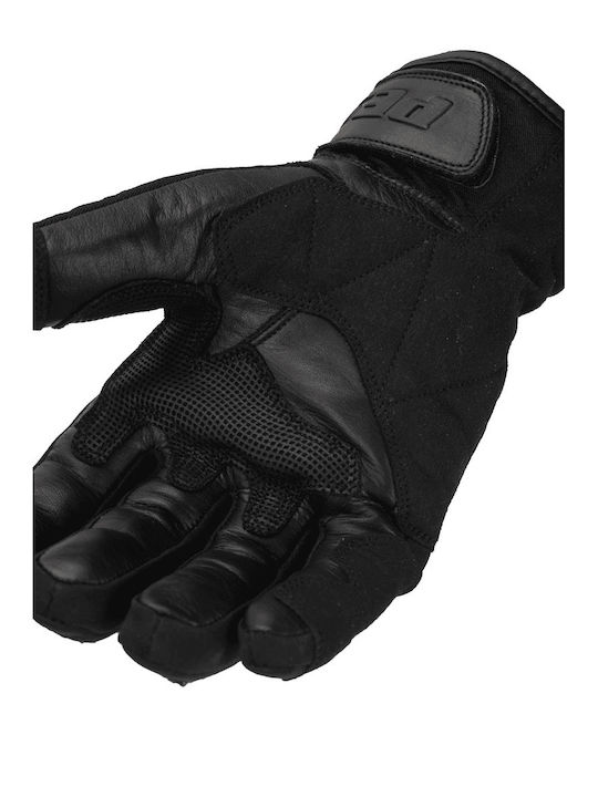 Winter Herren Motorradhandschuhe Leder Wasserdicht Schwarz