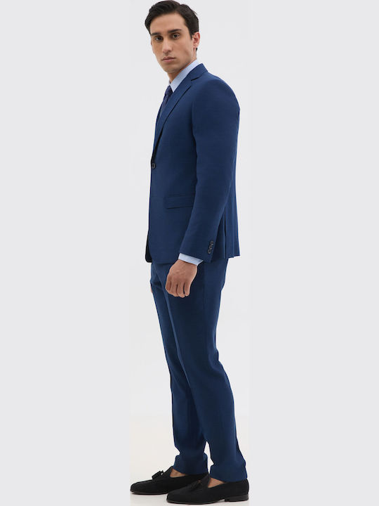 Men's Suit Jacket Slim Fit Blue
