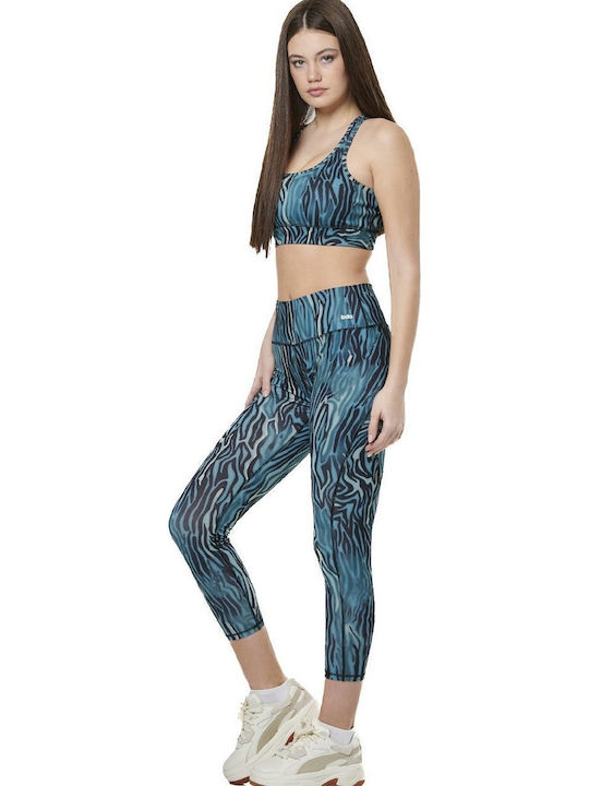 Women's Cropped Training Legging High Waisted Colorful