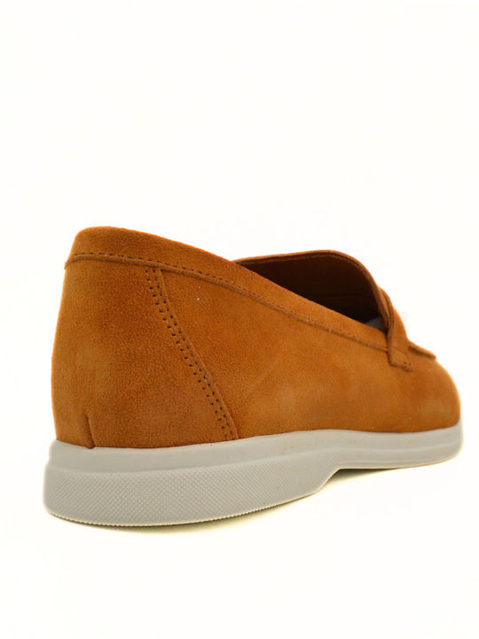Δερμάτινα Γυναικεία Loafers σε Κόκκινο Χρώμα