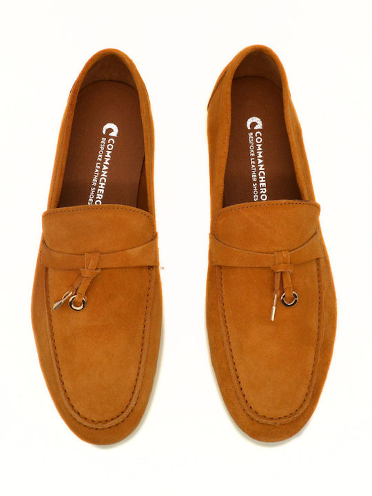 Δερμάτινα Γυναικεία Loafers σε Κόκκινο Χρώμα