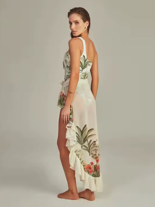 Ολόσωμο Μαγιό με Έναν Ώμο Floral