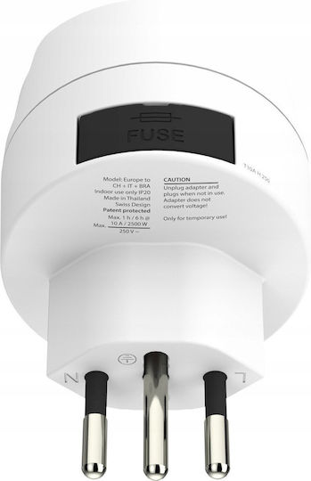 Skross Europe Travel Adapter Switzerland + Italy + Brazil