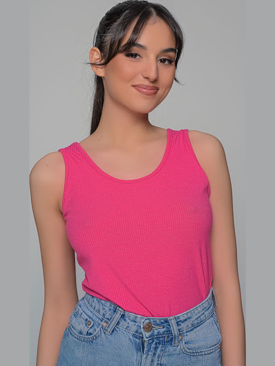 Women's T-Shirt with Spaghetti Strap Fuchsia