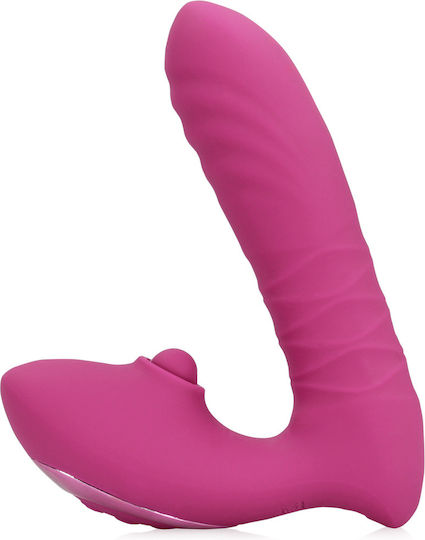 LoveLine Thrusting And Tapping Vibrator G-Punkt 15,6 cm Rosa