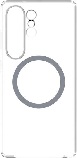 Samsung Clear Magnet Umschlag Rückseite Silikon Transparent (Galaxy S25 Ultra,Samsung S25 Ultra)
