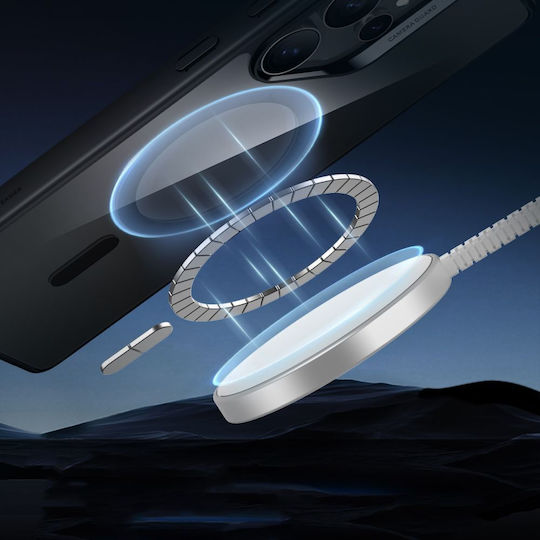 ESR Classic Hybrid Halolock Umschlag Rückseite Silikon / Kunststoff 0.5mm Transparent (Galaxy S25 Ultra,Samsung S25 Ultra)