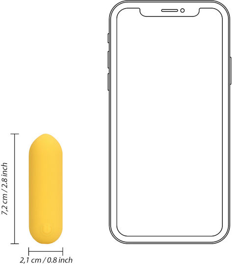 LoveLine Smooth Mini Δονητής Bullet Κίτρινος