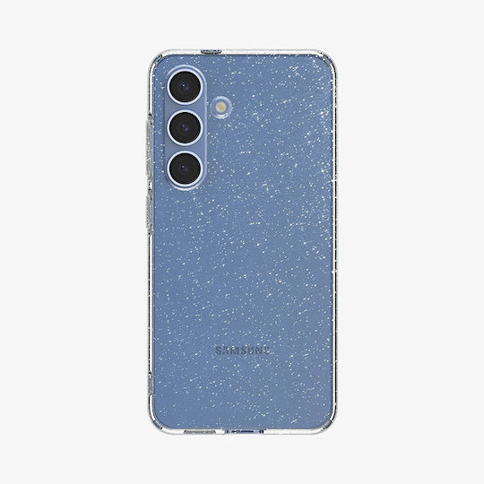Spigen Liquid Crystal Umschlag Rückseite Silikon / Gehärtetes Glas 0.3mm Transparent (Galaxy S25+)