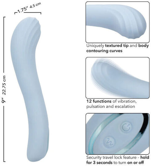 Calexotics Vibrator G-Spot 12cm Albastru deschis