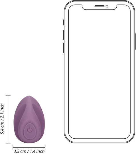 LoveLine Mini Δονητής Δακτύλου 5.4cm Μωβ