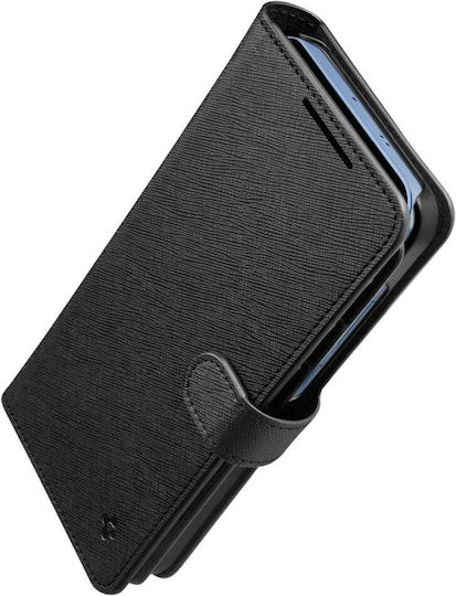 Spigen Wallet S Synthetisches Leder / Leder Schwarz (Galaxy S25+)