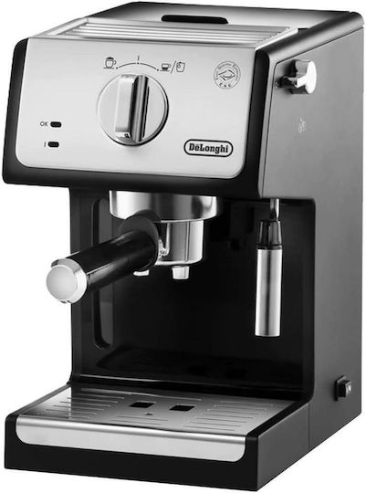 De'Longhi Active Line Espressomaschine 1100W Druck 15bar Silber