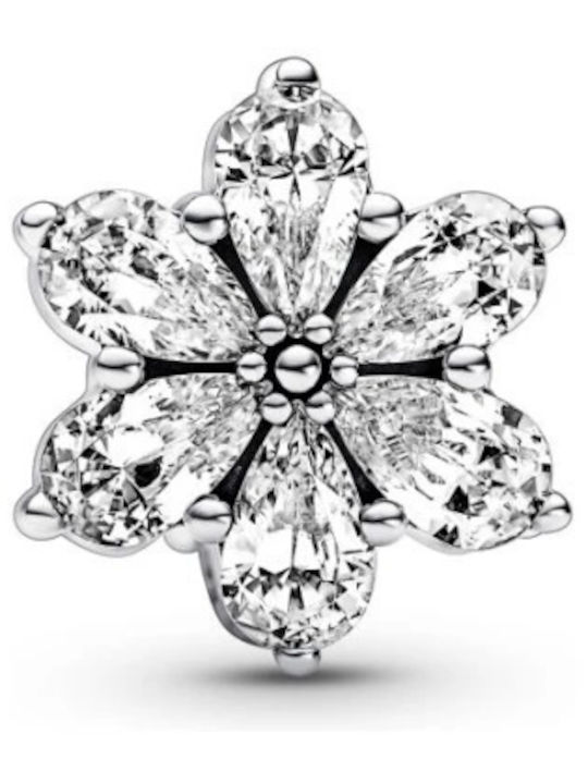 Pandora Charm Floare cu Zircon