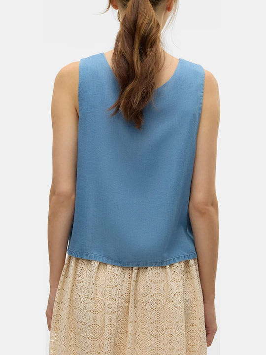 Vero Moda Μπλούζα Medium Blue Denim