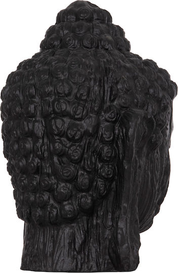 Decorative Floor XXL Buddha Head HM4385.01 Plaster Black 90x90x100cm