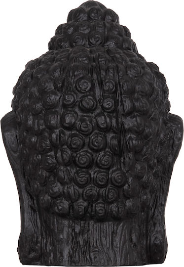 Decorative Floor XXL Buddha Head HM4385.01 Plaster Black 90x90x100cm