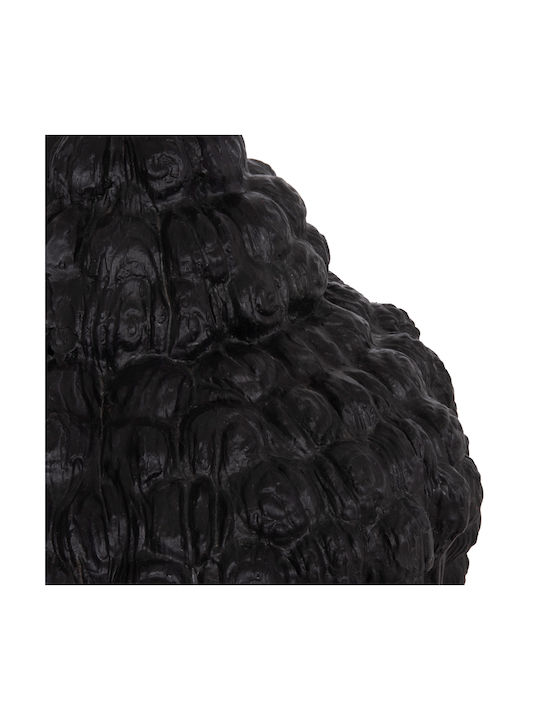 Decorative Floor XXL Buddha Head HM4385.01 Plaster Black 90x90x100cm