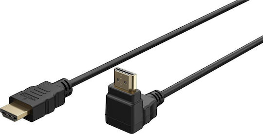 Goobay HDMI 2.0 Premium High Speed 4K 60Hz HDR Кабел HDMI Мъжки - HDMI Мъжки 2м Черен