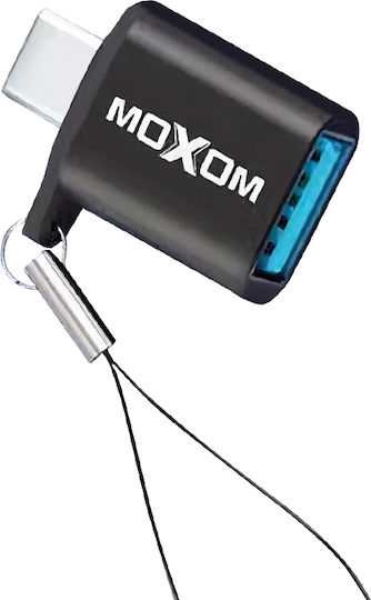 Moxom Конвертор USB-C мъжки към USB-A женски Черен 1бр MX-CB145