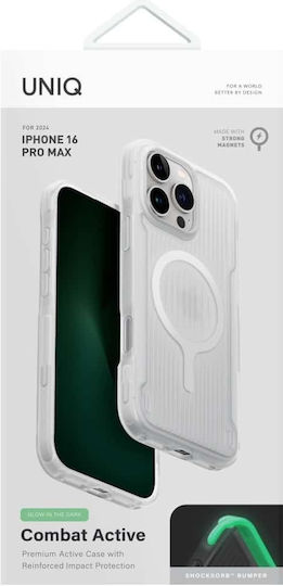 Uniq Combat Umschlag Rückseite Kunststoff / Silikon mit Band Weiß (iPhone 17 Pro Max / iPhone 17 Pro / iPhone 16 Pro Max)