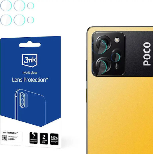 3MK Lens Protect Προστασία Κάμερας Tempered Glass Διάφανο για το Poco X5 Pro