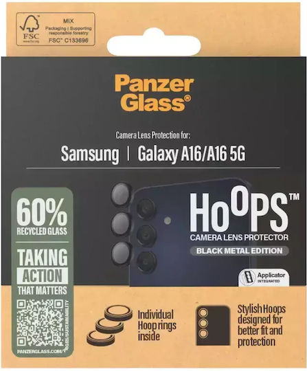 PanzerGlass Hoops Προστασία Κάμερας Tempered Glass Μαύρο για το Samsung Galaxy A15, A15 5G