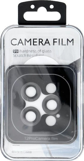 Camera Protection Tempered Glass Black for the Iphone 12 Pro