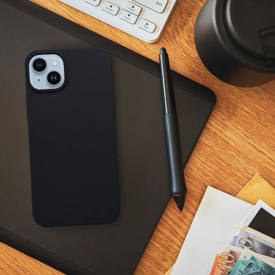 Nemo Umschlag Rückseite Silikon Schwarz (Redmi 13)